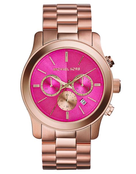 rose gold michael kors watches ladies|mk pink watch.